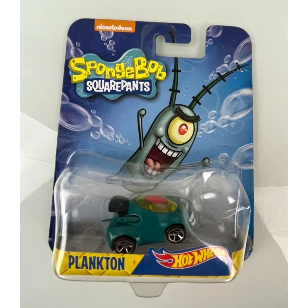 Set of 4, Spongebob Squarepants Hot Wheels Nickelodeon Cars, Patrick, Squidward,